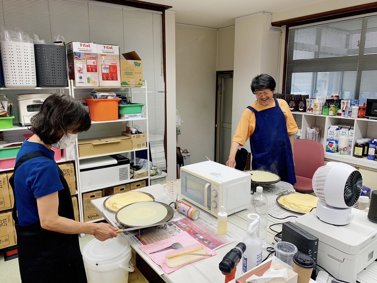 兵庫県のフランチャイズオーナーのクレープ研修２日目