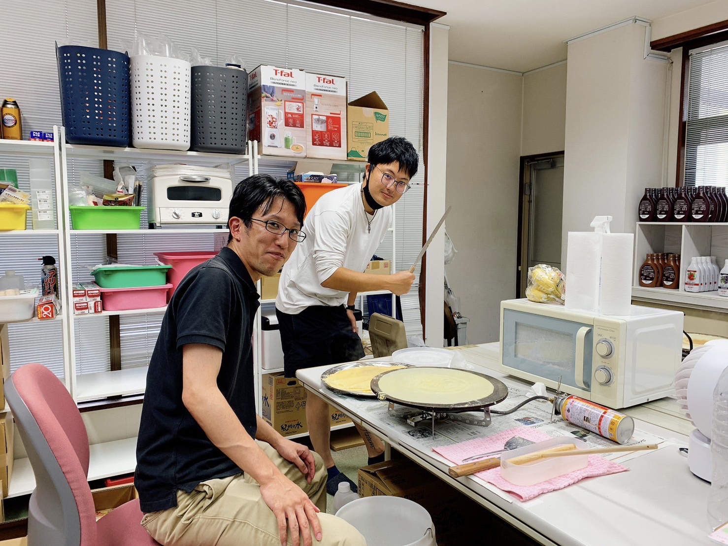 福岡県のフランチャイズオーナーのクレープ研修１日目