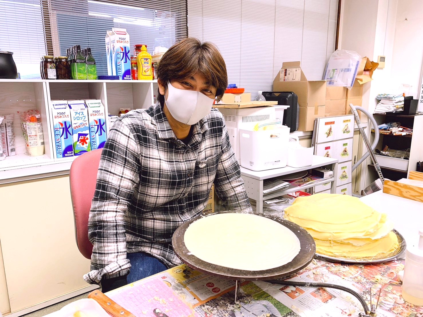 沖縄県のフランチャイズオーナーのクレープ研修